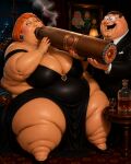bbw cigar huge_cigar lois_griffin smoking_fetish ssbbw