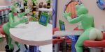 2026 2girls anthro ass breasts coffee crossover dating disney female frog glitch_productions heartlessangel3d interspecies lilypad_(toy_story) netflix nude pixar ribbit_(the_amazing_digital_circus) sitting starbucks tablet the_amazing_digital_circus toy_story toy_story_5 youtube