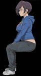 hoodie pants sitting tagme unknown_artist