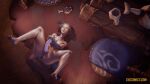 1girl 1girls 3d 3d_animation avatar:_the_last_airbender big_breasts brown_skin closed_eyes crisisbeat dildo dildo_in_pussy gif katara laying_down laying_on_bed sex_toy spread_legs svscomics thick_thighs
