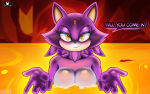 1girl big_breasts blaze_the_cat cat female foxiumart furry nude sega solo sonic_rush sonic_the_hedgehog_(series)