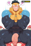 ai_art ai_generated anime anime_character anime_screencap anime_style bara big_ass big_balls big_muscles big_penis gay_domination gay_male muscle muscular muscular_male yaoi yaoi