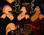  bonnie_swanson cigar donna_tubbs lois_griffin smoking 