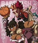 ass basketball basquash! big_ass big_breasts blush breasts dan_jd dark-skinned_female grinding hair huge_breasts interracial lips love miyuki_ayukawa no_panties wedgie