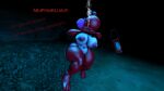  1girl 3d air_bubbles anthro big_breasts breasts drowning female mario_(series) nintendo nsfw nude pussy red_yoshi sfm solo tailscookie thicc underwater yoshi 