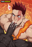ai_art ai_generated anime anime_character anime_screencap anime_style bara big_ass big_balls big_muscles big_penis gay_domination gay_male muscle muscular muscular_male yaoi yaoi