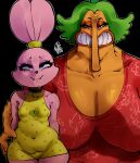 2girls anthro anthro_female anthro_only bottomless cartoon_network chowder_(series) clothed clothing cub endive eyebrows eyelashes fangs female female/female female_cub female_only flat_chested fur furry furry_female furry_only genital_fluids half-closed_eyes high_res hybrid lagomorph leporid looking_back mammal multiple_images narrowed_eyes nipples nude panini panini_(chowder) penicilino123 pepitocuario123 pink_body pink_eyes pink_fur pussy rabbit rabbit_girl rodent simple_background solo_anthro solo_female sweat tally_marks teeth url western_tally_marks white_background young young_anthro yuri
