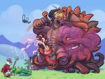 2017 abs behemoth benj24 cum dragon final_fantasy hearts magic malboro male_tickling masturbation muscular muscular_male nipples original_characters outside pleasure_face polar_bear scalie tickling tickling_armpits zenzeng_emeraldfeather