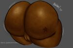  1boy 2026 african african_male ass ass_focus ass_to_viewer back back_view backsack balls ballsack big_ass big_ass bottom_heavy bottom_heavy_femboy bottomless bottomless_male bubble_ass bubble_butt child_bearing_hips colored colored_sketch dark-skinned_femboy dark-skinned_male dark_skin digital_art digital_drawing_(artwork) digital_media digital_media_(artwork) fat_ass fat_butt femboy freckles freckles_on_ass freckles_on_thighs grey_background jayden_(fazzinart) large_ass large_butt lower_body lower_body_focus massive_ass massive_butt nice_ass round_ass round_butt showing_off showing_off_ass simple_background wobble wobbling_ass 