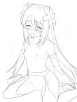 1girl 1girls ahe_gao ahegao ahegao_face black_and_white blush blushing breasts completely_naked completely_nude exhausted female female_focus female_human female_only flower flower_hair_ornament flower_in_hair flower_on_head garter_straps grayscale greyscale highres kiikii_(kitsukedokoro) long_hair marta_lualdi monochrome naked naked_female navel nipples nude nude_female on_floor petite pussy small_breasts sole_female stockings sweat sweatdrop sweating tales_of_(series) tales_of_symphonia tales_of_symphonia_dawn_of_the_new_world tales_of_symphonia_knight_of_ratatosk textless textless_version thighhighs tired tired_eyes vaginal