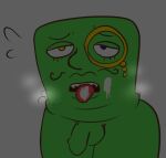 1boy balls bear_(game) bear_alpha bear_tower_defense bob_(species) candy0ette creature cum cum_in_mouth cum_on_face cum_on_tongue heterochromia job_(bear) male male_focus male_only musk non_human penis thick_thighs