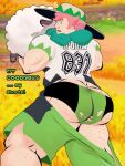 1boy alternate_version_available bubble_butt freckles human looking_back male milo_(pokemon) muscular_male nintendo nizbagelshop pants_down pink_hair pokemon pokemon_ss ripped_clothing solo_human solo_male wardrobe_malfunction wooloo