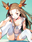  ai_generated ballerina bare_thighs brown_eyes brown_hair cameltoe game_freak huge_thighs jasmine_(pokemon) leotard light-skinned_female light_skin long_hair looking_at_viewer nintendo pokemon pokemon_gsc puffy_pussy pussy_visible_through_clothes rouletabille small_breasts solo_female squatting stockings sweat sweatdrop thick_thighs thighs twin_tails voluptuous voluptuous_female 
