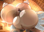 1girl ahe_gao anal anal_penetration anal_sex ass aurora_(creatorrp) breasts cow_print creatorrp_oc edit edited edited_by_uploader eyes_rolling_back huge_ass huge_breasts hyper_ass hyper_breasts lactation milk milk_pump milking milking_machine okioppai stockings tongue tongue_out triple_anal triple_penetration