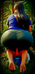 18+ 1girl 3d 3d_(artwork) 3d_art 3d_background 3d_model anal_sex bare_feet bellisima_32 big_ass big_butt_(female) blue_shirt butt_focus buttjob buttjob_through_clothes close-up detailed facebook_username forest forest_background glow_background glowing grandson green_pants hd kneel leaves long_hair milf mother_&amp;_son nature nude_male_clothed_female older_woman_and_younger_boy outside photograph pixar_style plant sex_clothes sitting_on_penis sunlight texture through_clothes tight_clothing