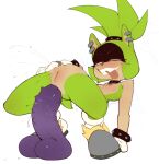 1girl anal anal_penetration anthro crouching dildo female female_only green_fur idw_publishing looking_pleasured lurkin masturbation nude penetration sega sex_toy solo sonic_the_hedgehog_(comics) sonic_the_hedgehog_(idw) sonic_the_hedgehog_(series) squirting surge_the_tenrec tenrec tenrec_girl tongue_out