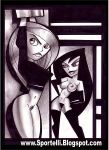  bondage disney kim_possible kimberly_ann_possible shego sportelli 