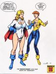  2001 adam_walters blonde_hair bodysuit breast_grab breasts cape comic crossover dc dc_comics erect_nipples genderswap hair leotard luke_cage marvel marvel_comics power_girl power_man red_hair rule_63 tebra 