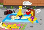  alex_whitney allison_taylor bart_simpson magik2005 sherri_mackleberry terri_mackleberry the_simpsons yellow_skin 