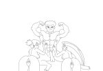  1boy 2_girls abs biceps big_muscles big_penis bodybuilder completely_nude completely_nude_female completely_nude_male ffm_threesome flexing horny_women hunk jessie_(pokemon) lt_surge misty_(pokemon) muscle muscle_worship muscular_male pokemon straight 