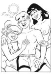 archie_andrews archie_comics betty_cooper mike_decarlo mike_decarlo_(artist) monochrome veronica_lodge