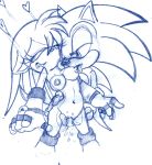  fingering gloves monochrome nipples purity sega sketch sonic sonic_the_hedgehog 