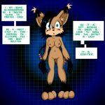 breasts dialogue feline female furry mind_control nicole_the_lynx nipples nude p.chronos pussy sega solo sonic text