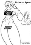  antarctic_press ayane_anno censored gold_digger jason_fletcher_(artist) monochrome nude scar sunglasses you&#039;re_not_worthy 