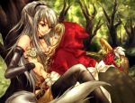 animal_ears big_bad_wolf canine female flowers human innocent yuri little_red_riding_hood ookamimimi seduction wolf wolfgirl