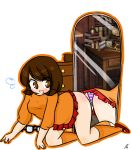  mirror panties scooby-doo striped_panties tagme velma_dinkley 