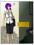  big_breasts cleavage comic ghost_in_the_shell kusanagi_motoko motoko_kusanagi pandora&#039;s_box pink_data purple_hair text_box 