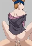 anal anonymous bottomless first_porn_of_character forehead_protector gif girl_on_top moegi moegi_kazamatsuri naruto naruto_shippuden orange_hair penis pussy_juice riding sex tears testicle