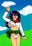 blush bra inuyasha kagome_higurashi panties