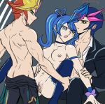  1girl ass blue_angel konami nipples nude vaginal_penetration yu-gi-oh! yu-gi-oh!_vrains zaizen_aoi 