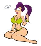  bikini futurama tagme turanga_leela white_background 