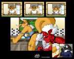  breasts canine comic digimon female fox furry guilmon hetero male male/female milf mother oral oral_sex pussy pussy_juice pussylicking renamon sex siplelpis tail taomon tomierlanely tongue yawg 