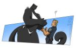  ass bikini bodybuilder cat elli_(panther_panties) feline female furry green_eyes handcuffs jollyjack long_tail looking_at_viewer muscle muscular_female original panther_panties phillip_m_jackson_(artist) police_officer solo tail wide_hips 