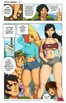  2_girls 4boys aged_up asian asian_female biracial biracial_female black_hair blonde_hair bridgette_(tdi) caucasian caucasian_female chris_mclean_(tdi) clothed_female cody_(tdi) comic geoff_(tdi) heather_(tdi) implied_no_panties implied_no_underwear jay-marvel long_hair male/female short_hair slutty_outfit teen teenage_girl total_drama_island trent_(tdi) 