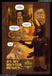 anubian_jackal anubis as_my_master_wishes... canine clubstripes collar comic deity egyptian feline female furry hetero jackal male michele_light_(artist) miu_(artist) panther slave submissive