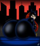 1girl 1girl batgirl batman:_the_animated_series batman_(series) big_ass big_ass big_breasts bodysuit bottom_heavy clothed_female comic_book_character curvy dc_comics dc_comics dcau female_focus female_only huge_ass huge_ass jarsman_(artist) long_hair looking_back pawg shiny smile solo_female solo_focus superheroine tagme thick_ass voluptuous