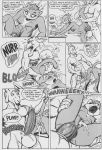 anal_penetration cat_burglar comic furry monochrome tail_pull