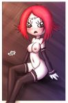 blush breasts erect_nipples innocenttazlet nipples nude red_hair ruby_gloom ruby_gloom_(character) solo stockings uncensored