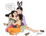 4_girls blush disney fa_mulan mulan multiple_girls princess_mei princess_su princess_ting-ting shoes_removed uncensored yamino you_gonna_get_raped yuri