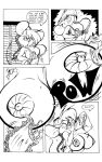 bra comic dutch_(artist) furry genus huge_breasts lacy_panties lingerie misty_the_mouse monochrome mouse mouse_girl panties the_right_size_(genus) wardrobe_malfunction