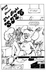 avian bird_girl bra comic dutch_(artist) furry genus huge_breasts lacy_panties lingerie misty_the_mouse monochrome mouse mouse_girl panties the_right_size_(genus)