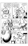 avian bird_girl bra comic dutch_(artist) furry genus huge_breasts lacy_panties lingerie misty_the_mouse monochrome mouse mouse_girl panties the_right_size_(genus)