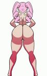 1girl 1girl 1girls anus barefoot big_ass completely_nude completely_nude_female female_only full_body gif naked_female nude nude nude_female one_piece pale_skin perona planz34 solo_female twerking