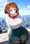 ai_generated my_hero_academia ochako_uraraka school_uniform tagme