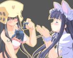  5:4_aspect_ratio animal_ears blush bra cat_ears clothing cosplay crossover dress figure genshiken gundam hat hazuki_(tsukuyomi) headwear kujibiki_unbalance long_hair mobile_suit_gundam ono oono_kanako ribbon tsukuyomi:_moon_phase underwear wallpaper 