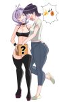 big_breasts huge_ass inkrait_(artist) komi-san_wa_komyushou_desu komi_shuuko mature_female milf osana_najimi white_background